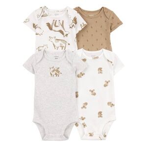 Carter's Bodysuit Set - Gray, White, Brown